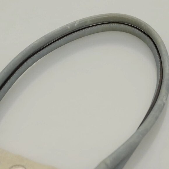 PRADA Tote Bag Canvas Beige Silver Auth 133386 - Picture 9 of 16